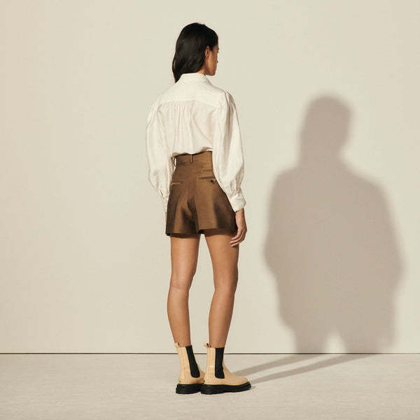 Shorts de vestir de cintura alta