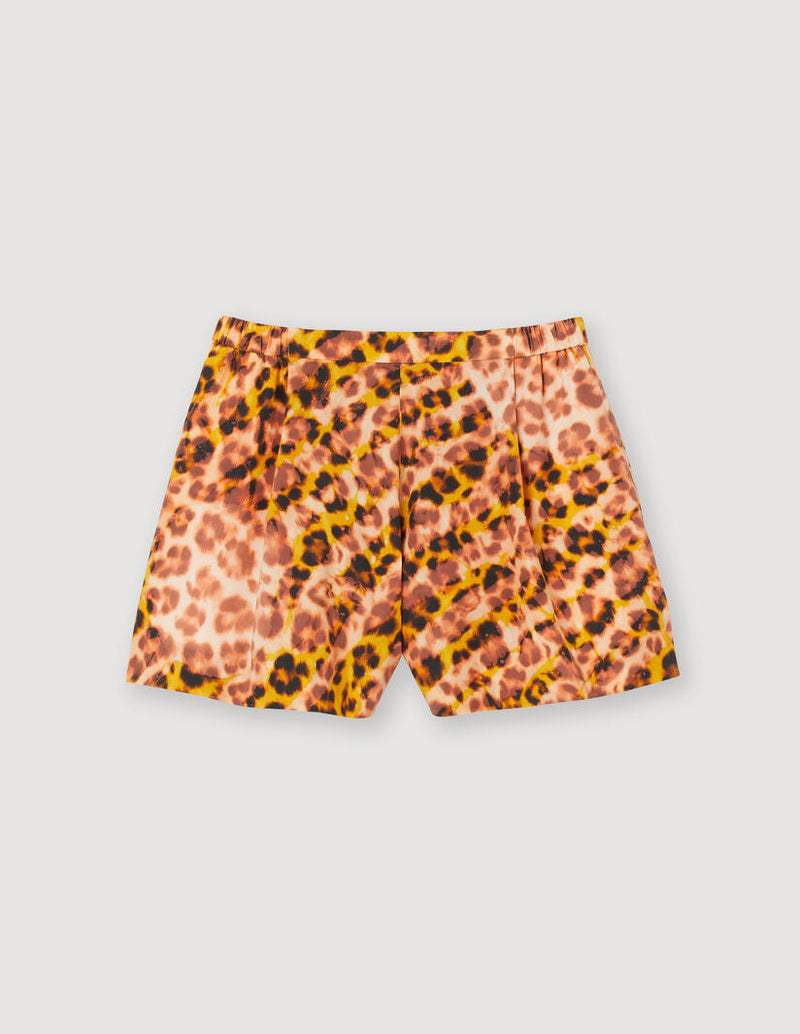 Short de estampado de leopardo
