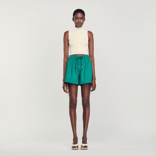 Sandro | Shorts con strass para mujer.