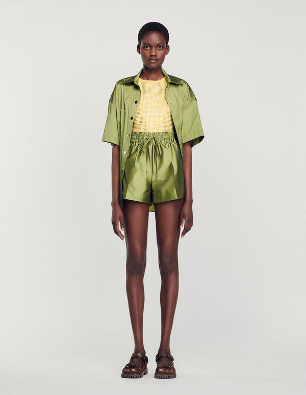 Sandro | Short satinado para mujer.