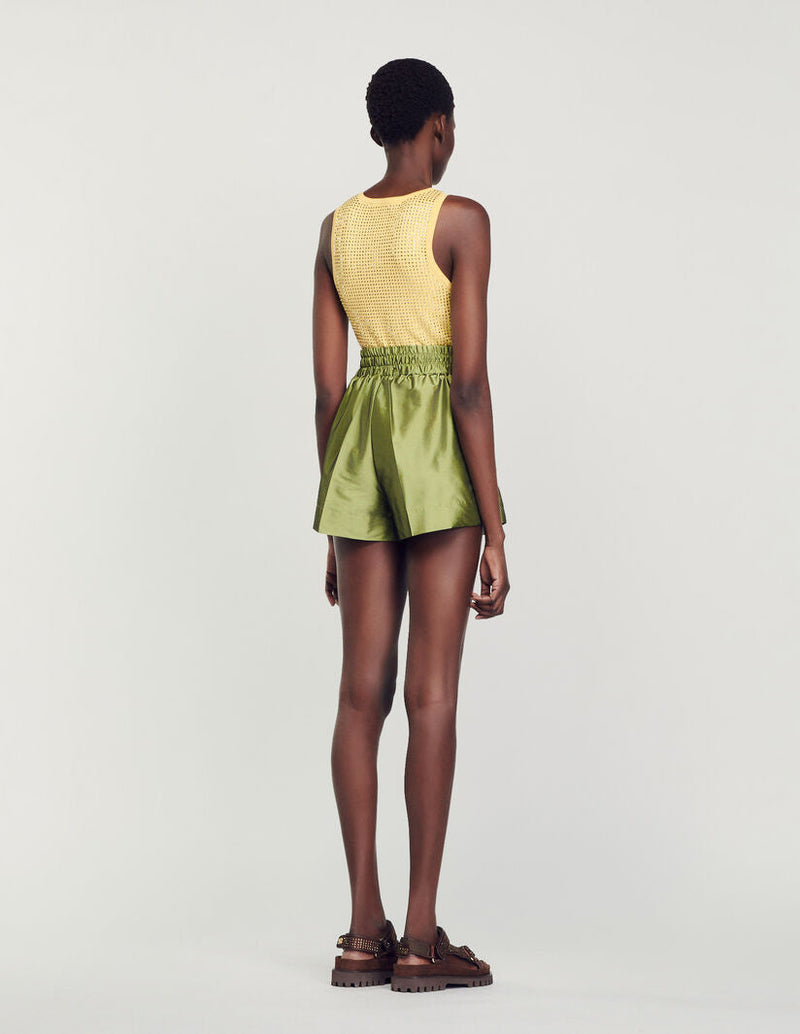 Short satinado