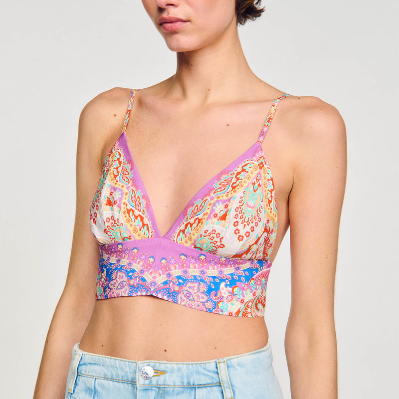 Bralette estampado