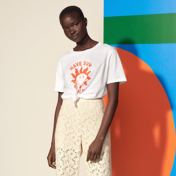 Camiseta Lucie Ecru