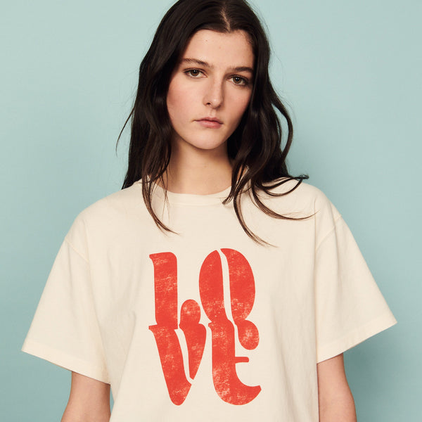 Sandro | Camiseta impresa para mujer.
