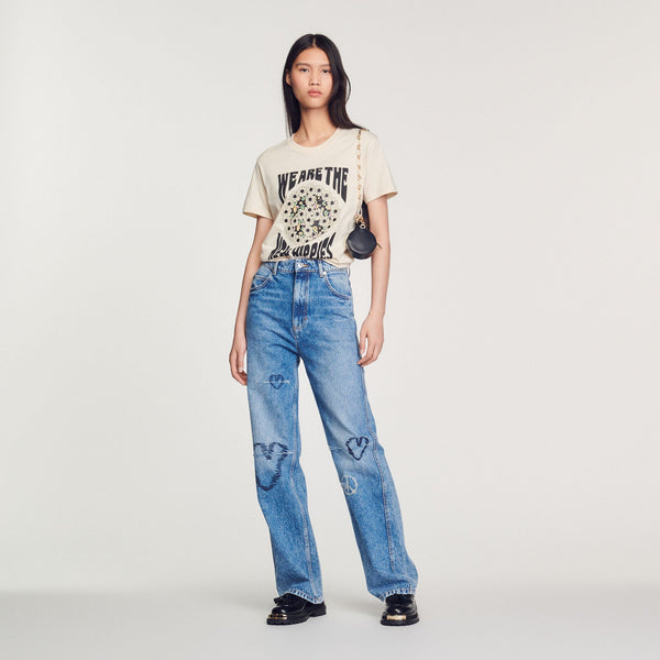 Sandro | Camiseta We Are The New Hippies para mujer.