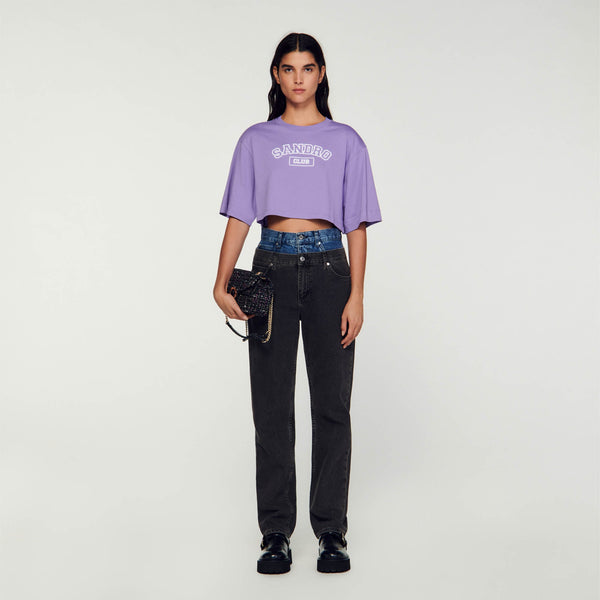 Sandro | Camiseta corta para mujer.