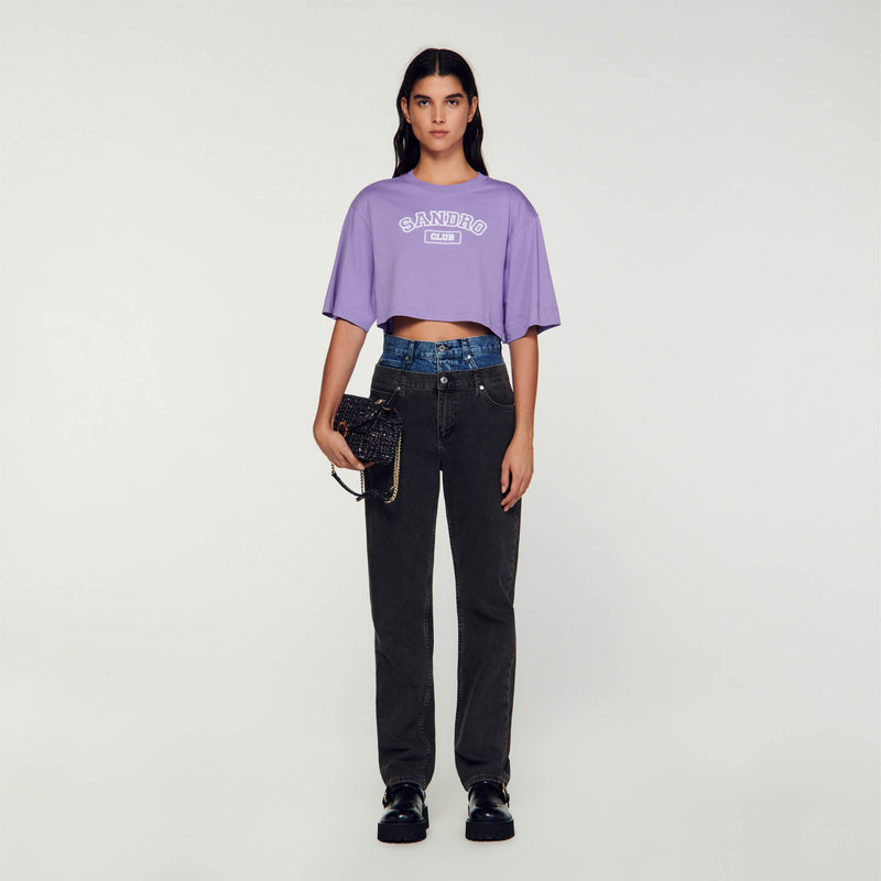 Sandro | Camiseta corta para mujer.