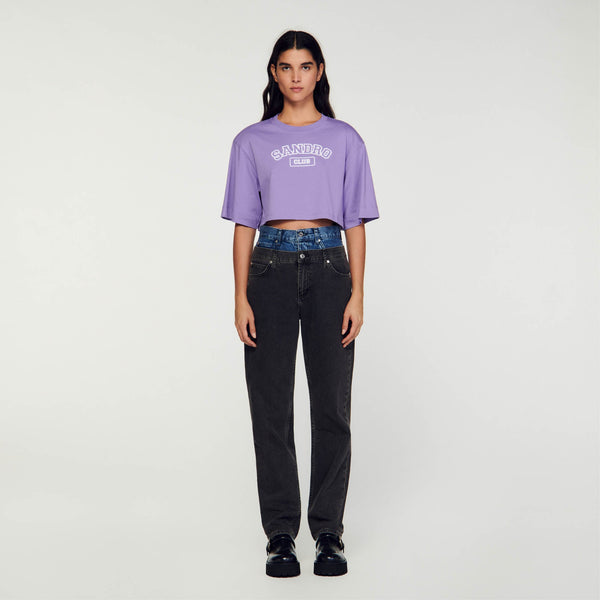 Sandro | Camiseta corta para mujer.