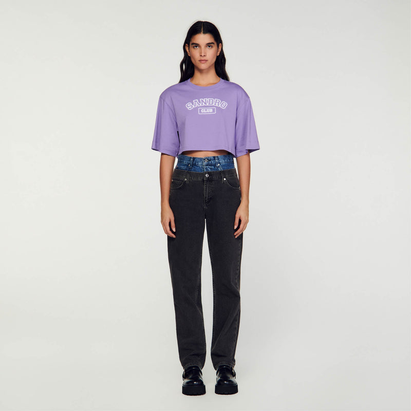 Sandro | Camiseta corta para mujer.