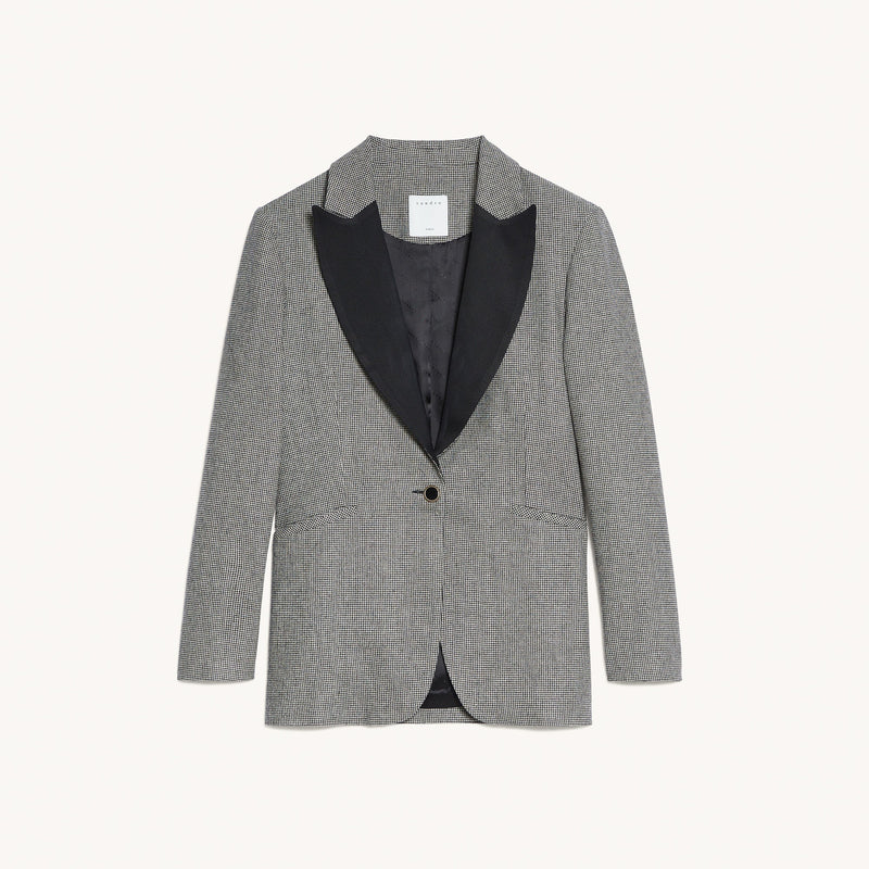 Blazer Courtney Blanco y Negro