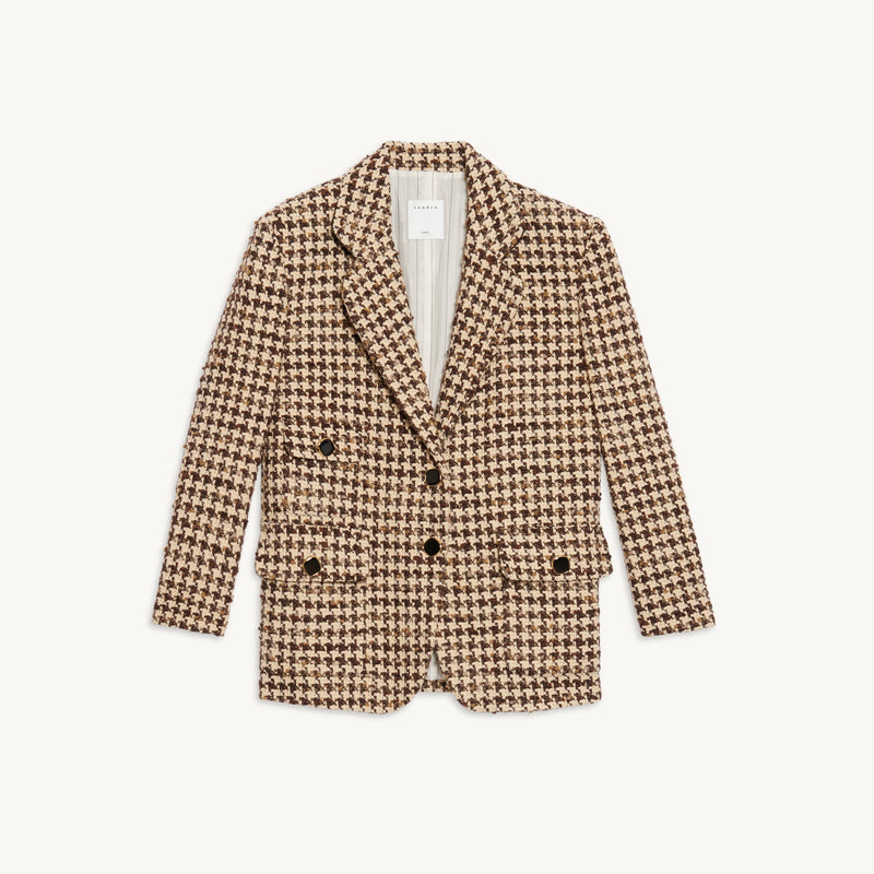 Chaqueta de sastre con pata de gallo