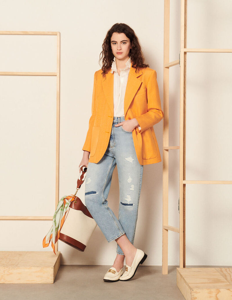 Abrigos Sandro Mujer Abrigo Oversize De Lana Verde Para Mujer