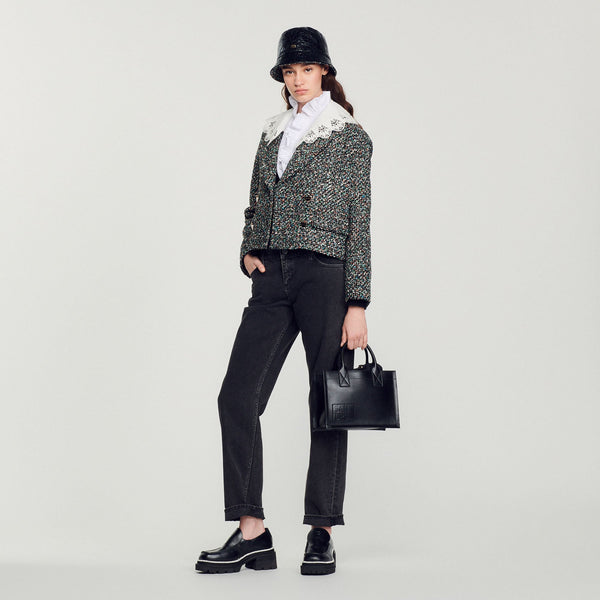 Chaqueta corta de tweed