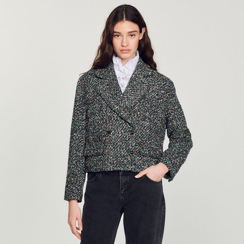 Chaqueta corta de tweed
