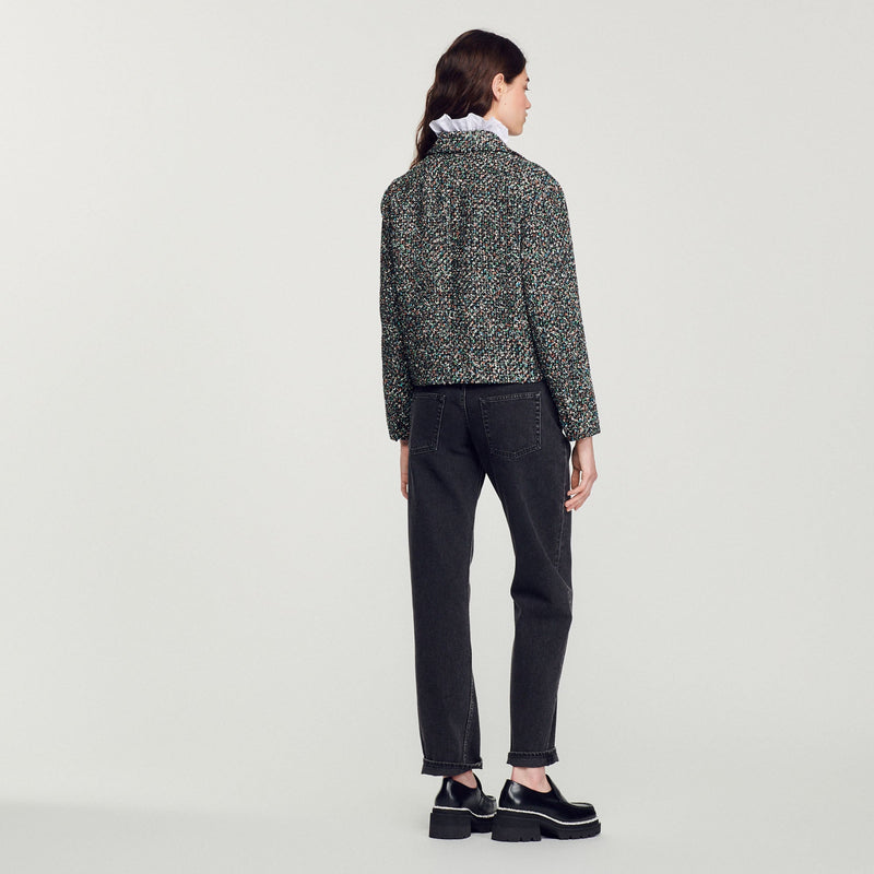 Chaqueta corta de tweed