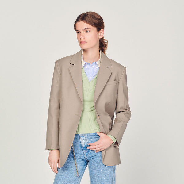 Sandro | Chaqueta de sastre con bolsillos para mujer.