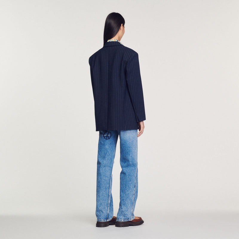 Chaqueta de sastre de rayas