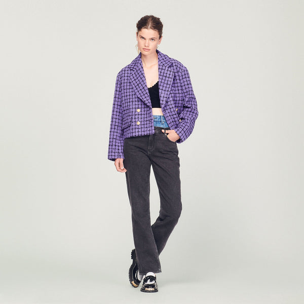 Sandro | Chaqueta corta de tweed para mujer.