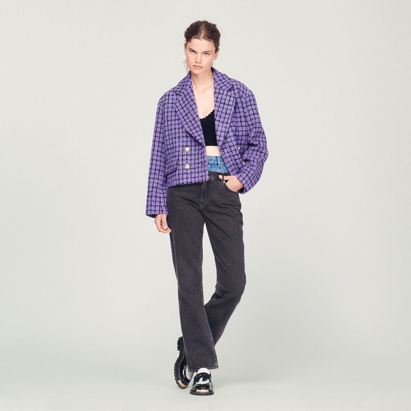 Sandro | Chaqueta corta de tweed para mujer.