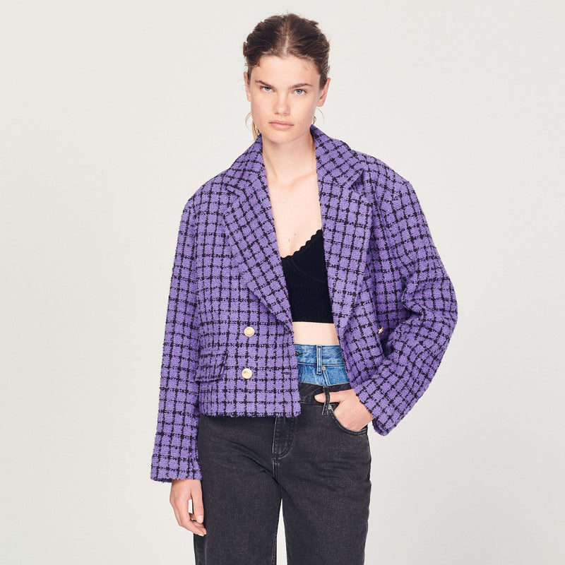 Chaqueta corta de tweed