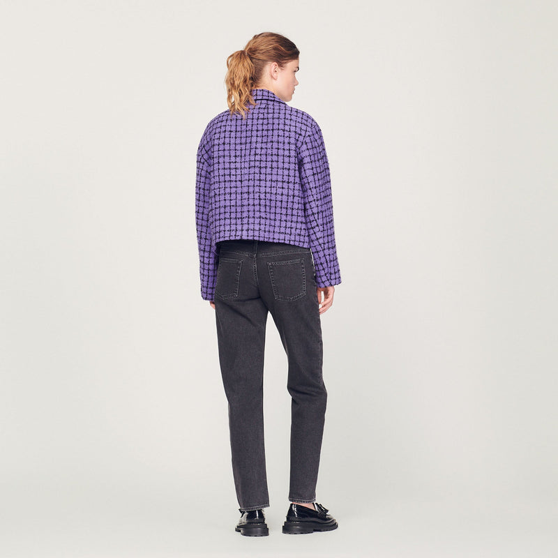 Chaqueta corta de tweed