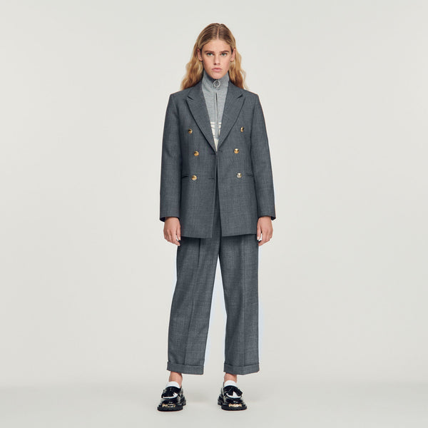 Chaqueta de sastre, botonadura cruzada