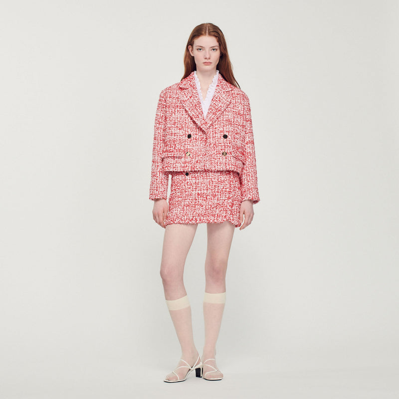 Sandro | Chaqueta corta de tweed para mujer.