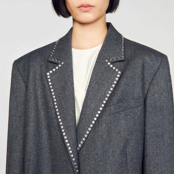 Chaqueta de traje con estrás