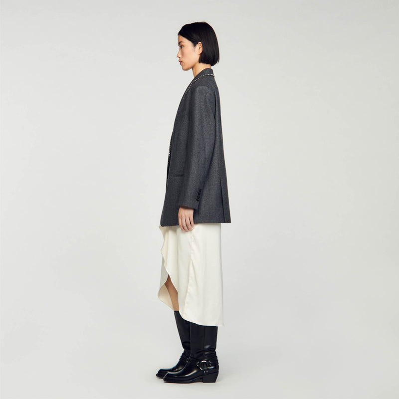 Chaqueta de traje con estrás