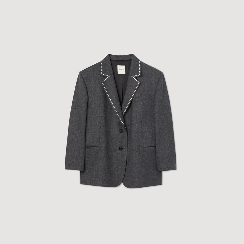 Chaqueta de traje con estrás