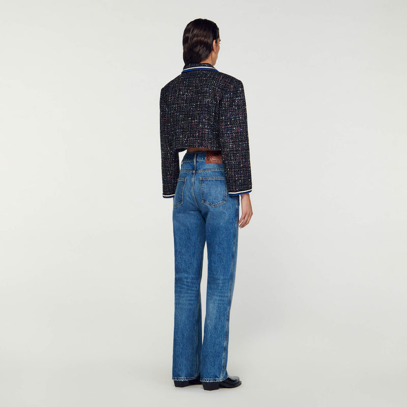Chaqueta corta de tweed