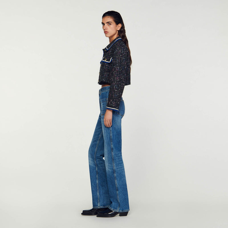 Chaqueta corta de tweed