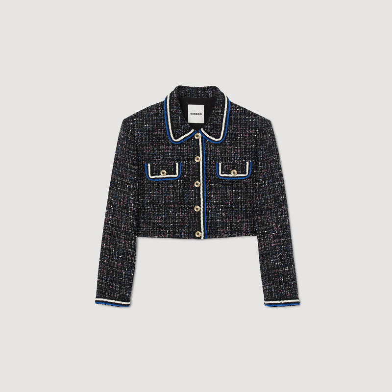 Chaqueta corta de tweed
