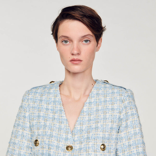 Chaqueta corta de tweed