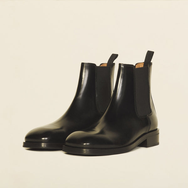 Sandro | Botas de piel lisa para hombre.