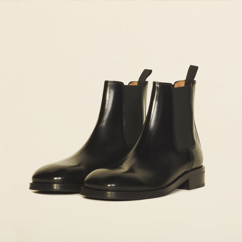 Sandro | Botas de piel lisa para hombre.
