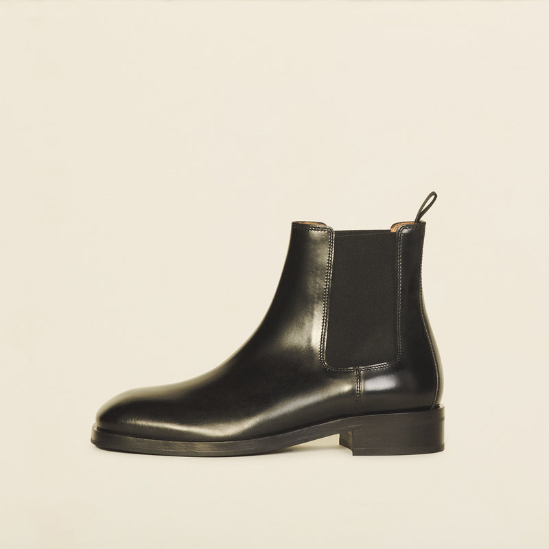 Botas de piel lisa
