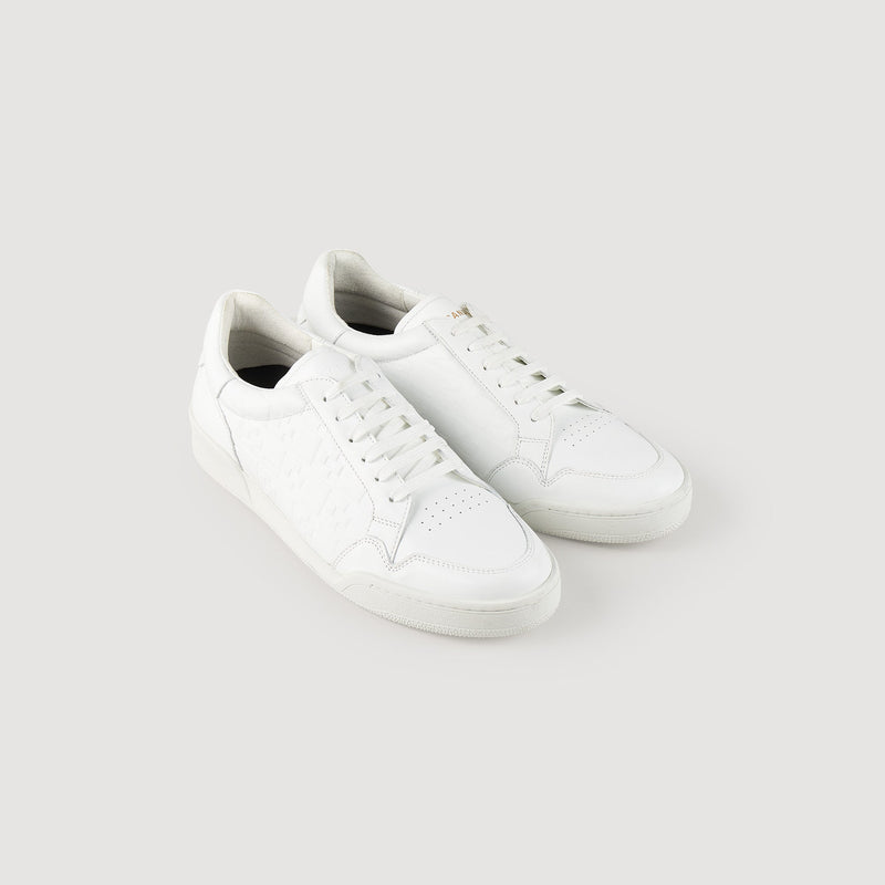 Sneakers de piel repujada square cross