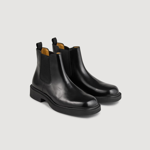 Botines en piel glacé