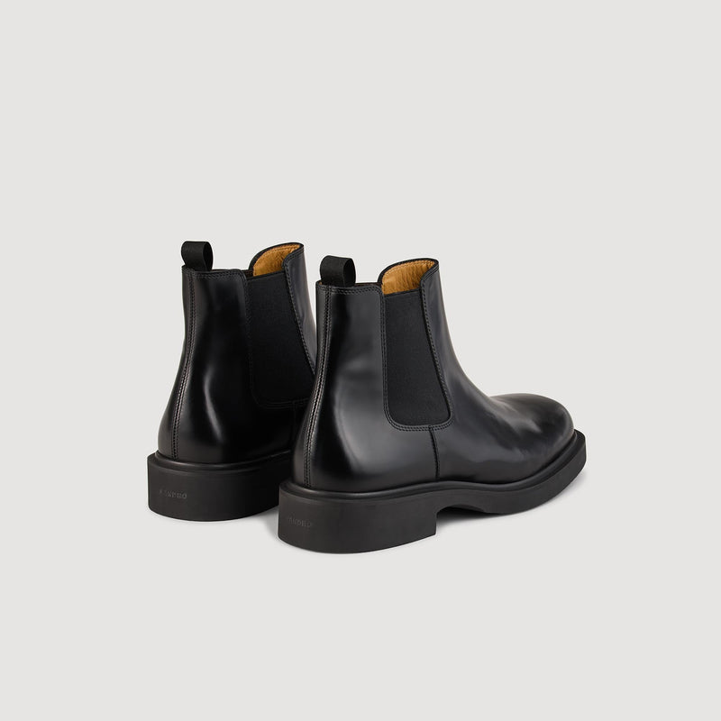 Botines en piel glacé