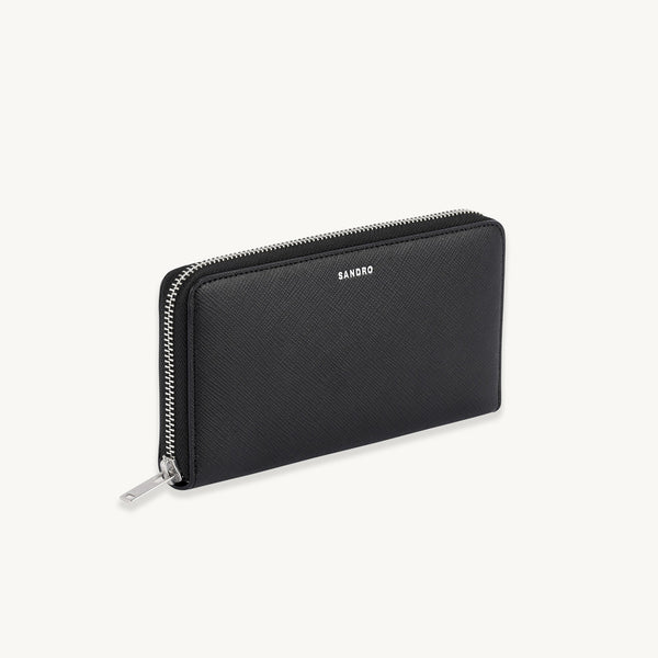 Sandro | Cartera grande de piel para hombre.