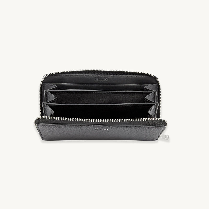 Cartera grande de piel