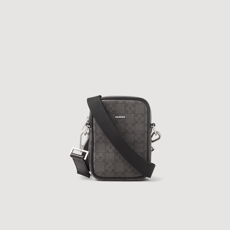 Sandro | Bolso de bandolera pequeño Square Cross para hombre.