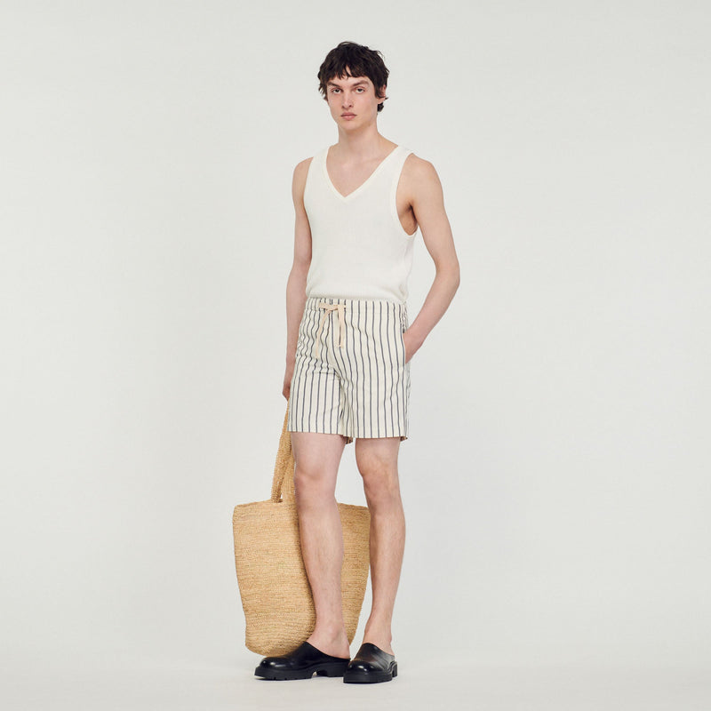 Sandro | Shorts de Rayas para hombre.