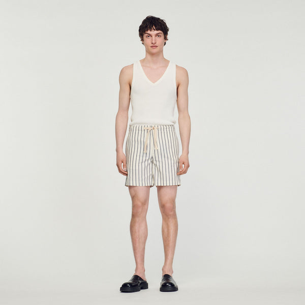 Sandro | Shorts de Rayas para hombre.