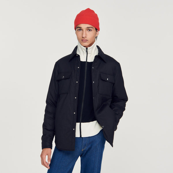 Sandro | Cazadora de tejido técnico para hombre.