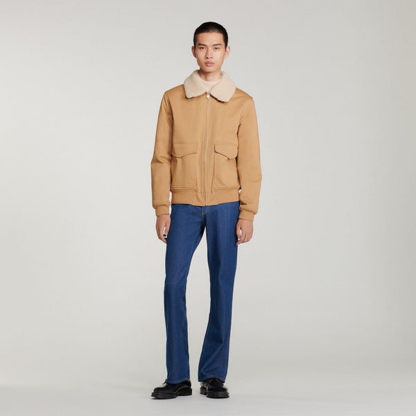 Sandro | Cazadora estilo aviador de algodón para hombre.