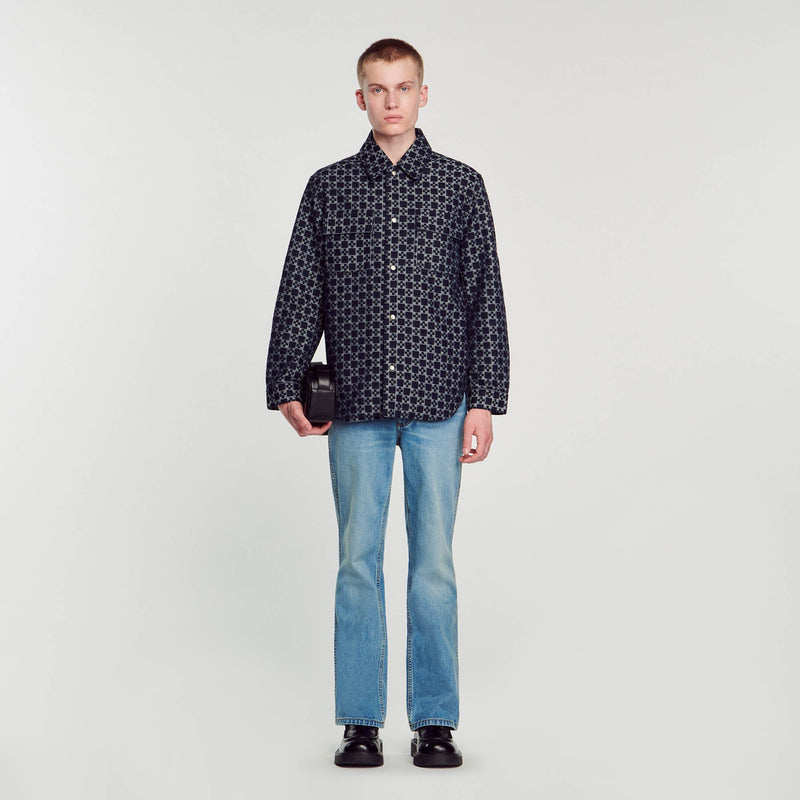 Sandro | Sobrecamisa Square Cross para hombre.