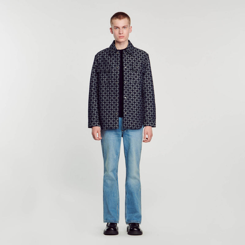 Sandro | Sobrecamisa Square Cross para hombre.