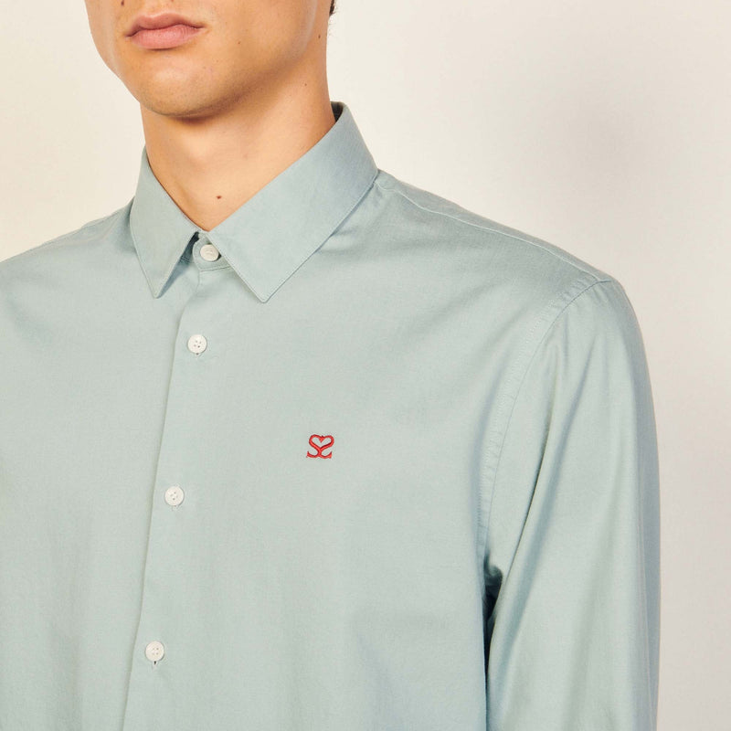 Camisa de algodón con bordado